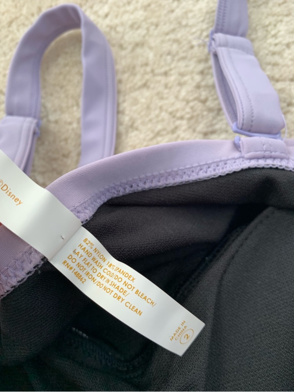 Torrid Size 2, 2X, Disney The Little Mermaid Ursula Wireless One-Piece Swimsuit - Picture 7 of 14